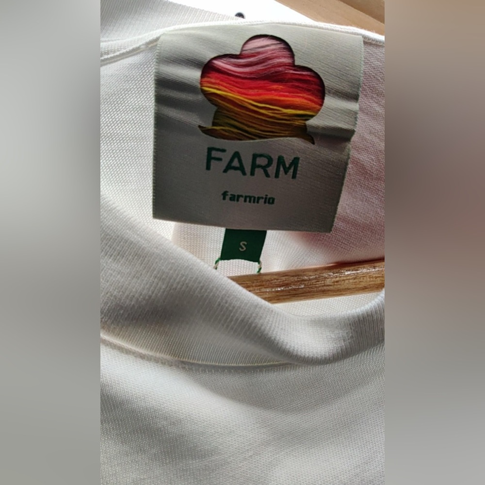 FARM Rio White Tee America Latina Off White Relaxed. - Picture 5 of 7